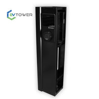 EVT45 Maxi Charger Dual Pillar in matt black with Sevadis Maxi Charger